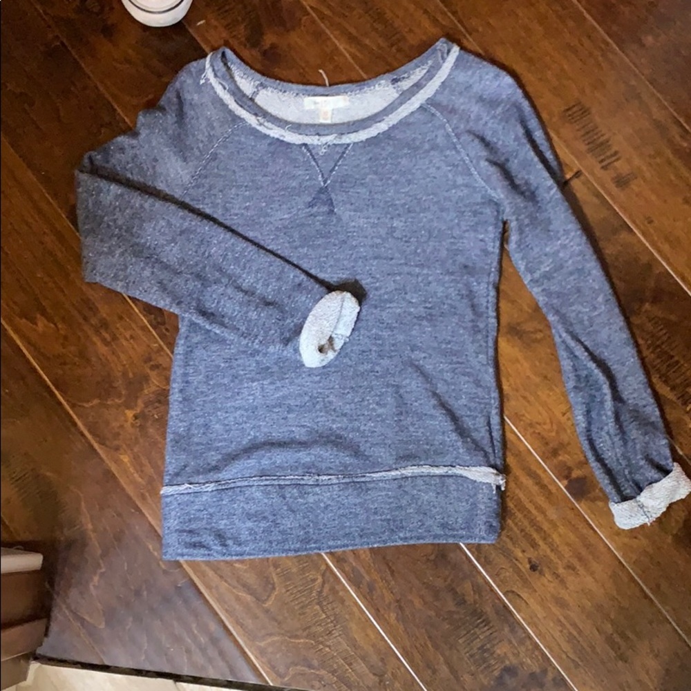 Heather blue sweatshirt/ pull over